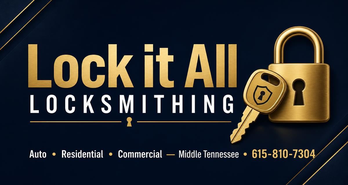 Lock it All Locksmithing mobile locksmith van serving Nashville and Middle Tennessee